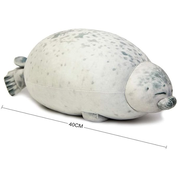 Søt Blob Sel Pute, Lubben Sel Plussj Klem Pute Myk Fyll