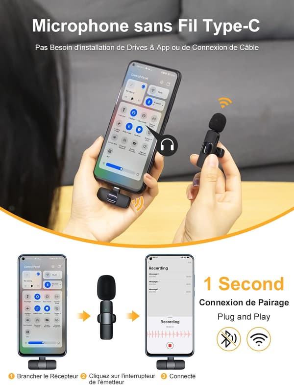 USB Langaton Mikrofoni, Langaton Solmiomikrofoni (Type C)