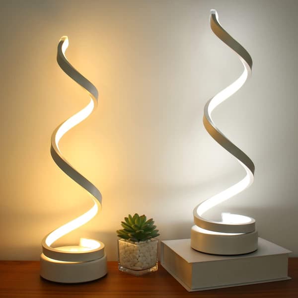 LED Bordlampe, Minimalistisk Moderne Spiral Bordlampe