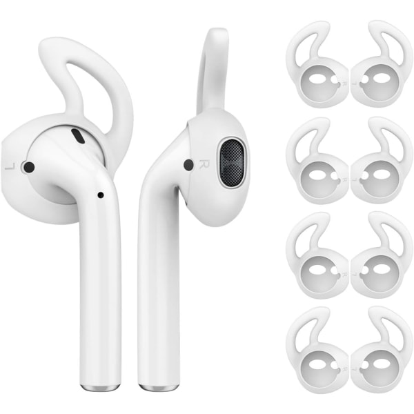 4-delt etui/skal kompatibel med AirPods/EarPods, blød silikone