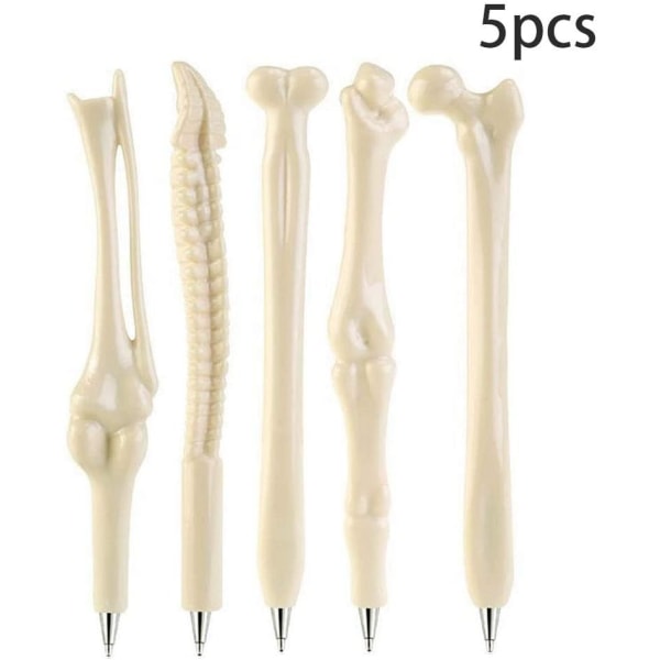 5 st Novelty Bone Form Kulspetspennor Novelty Fingers Skull Bone
