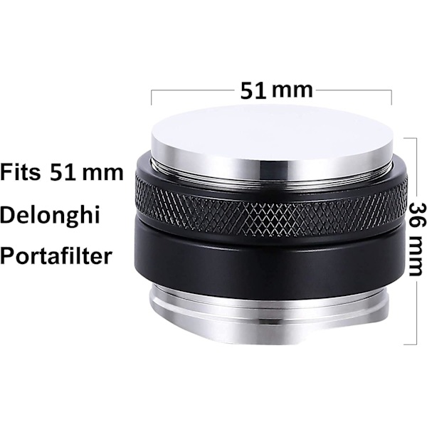 2-in-1 Kahvinjakaja ja -painaja 51 mm, kaksiosainen, yhteensopiva