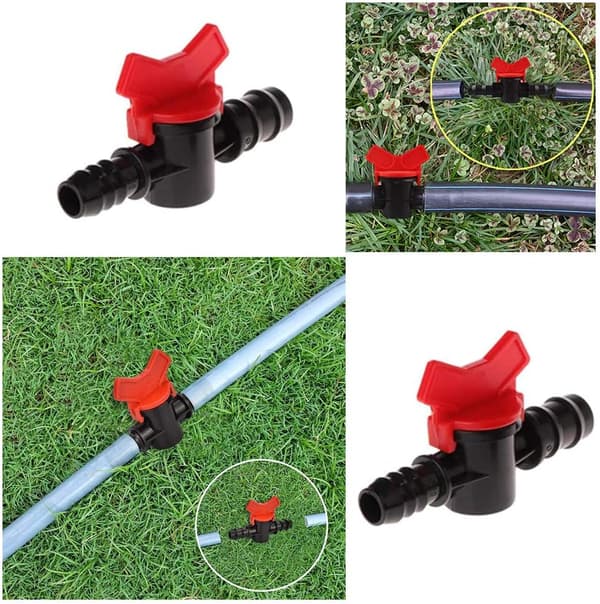 Vattenventilomkopplare PE Plastventil Akvarieaccessoarer med DXGHC