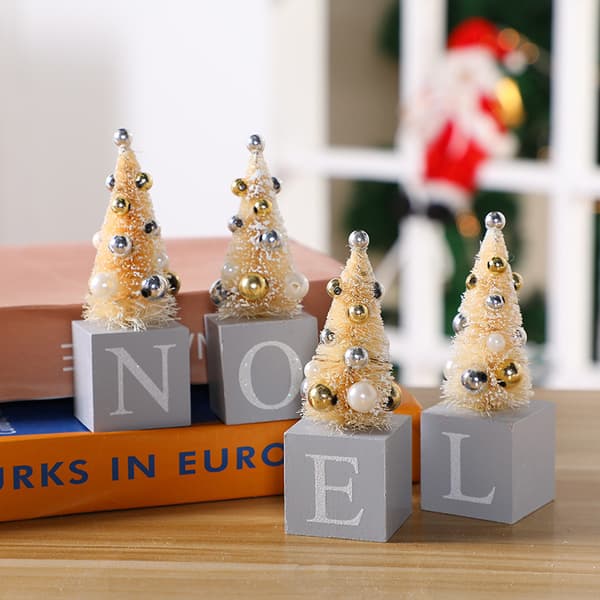 Mini julegaver - Kontor dekoration træ julepynt