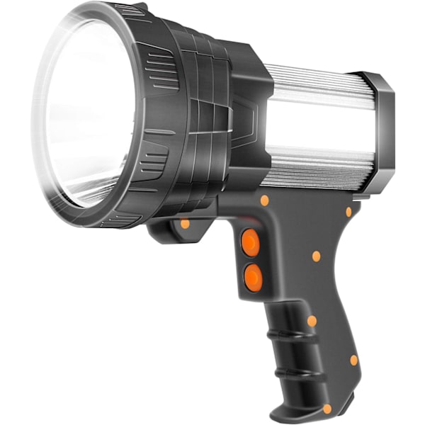 Laddningsbar Spotlight Super Ljus LED Ficklampa Utomhus Han