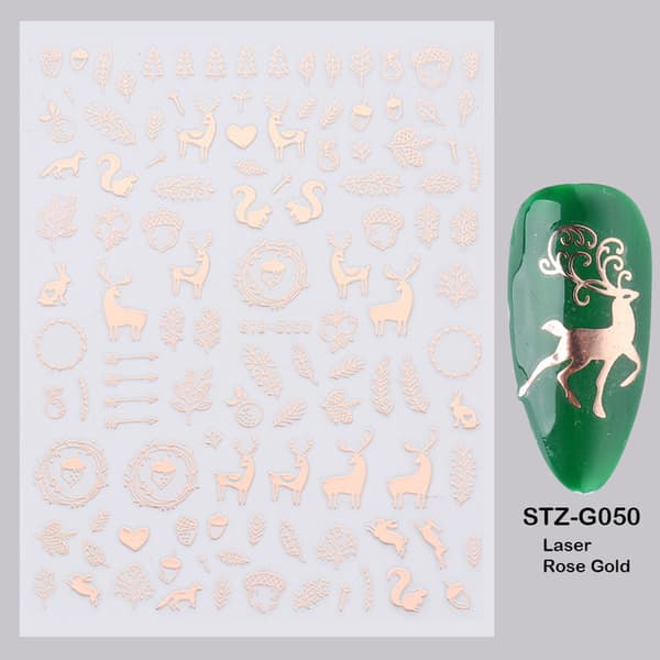 18 Ark Jule Neglekunst Stickers Dekaler Selvklæbende Pegati