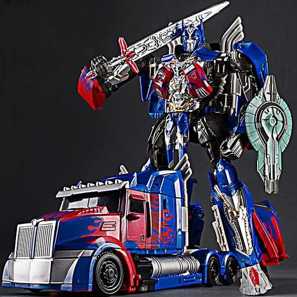 Transformer leker Optimus Prime leketøy, Deformert bilrobot, Actionfigur Deformasjonsmodell, Transformerende legering