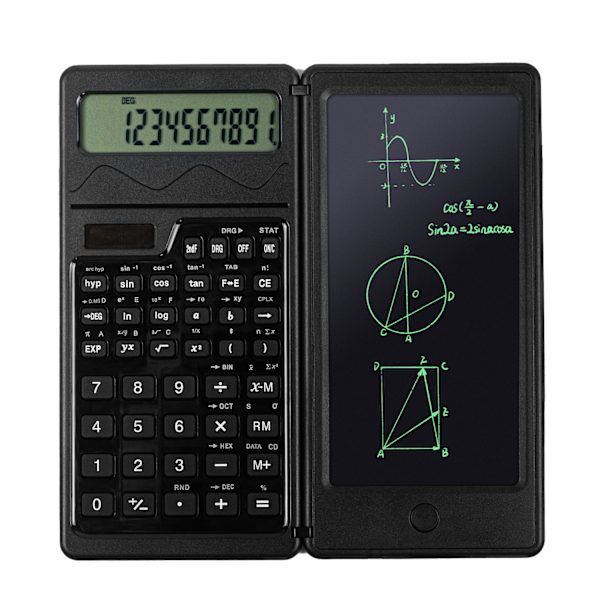 Bred solcelledrevet funktionel lommeregner Tablet Bærbar 12-cifret display