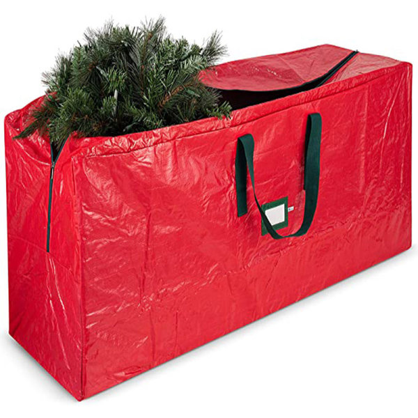 1-delt rød opbevaringstaske - passer til julenedrivningstræer op til 7