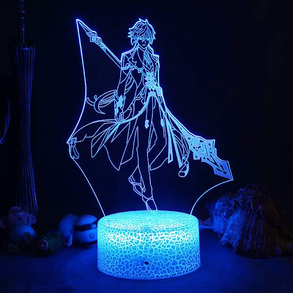 Yuanshen akryl 3D natlys engros USB-stik atmosfære