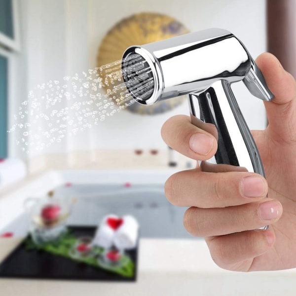 ABS Handhållen Bidet Sprayer Väggmonterad Dusch Toalett Badrum Bi