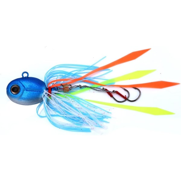 Fishing Lures 3D Eyes Lead Head Artificial Lures Soft Bait Treble