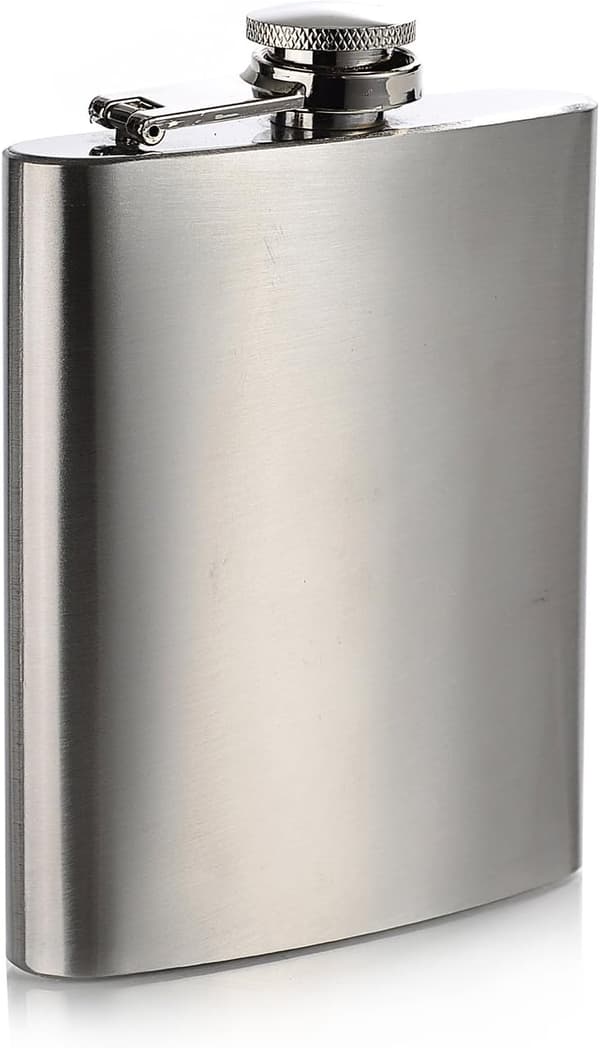 7 OZ 196 ML Rustfri Stål Hip Flask - Farve: Penge