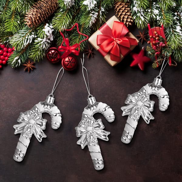 12 stk Glitrende Julepinner 11cm for Juletrepynt DXGHC