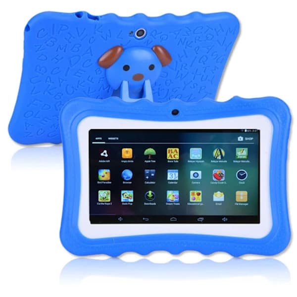 7 \" Lasten tabletti Android Tablet PC 8GB ROM 1024*600 Resoluutio Wifi Lasten tabletti PC, Sininen, D