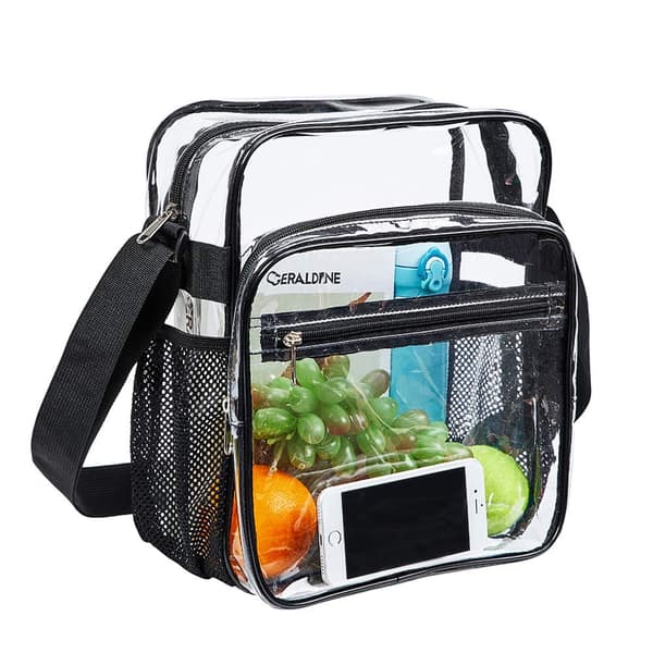 Stor Robust Klar Rygsæk - Transparent PVC Skoletaske