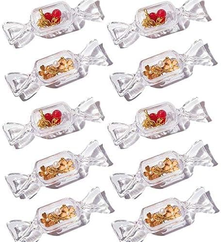Mini Smykkeboks i Form av Godteri for Ørepynt, Ringer og Mer