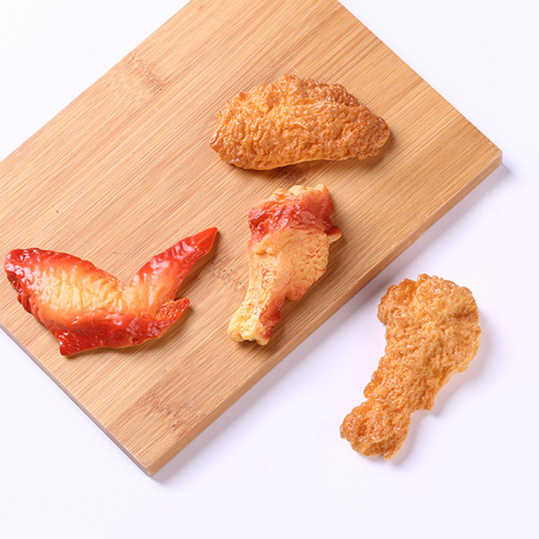 Simulation Fast Food Refrigerator Magnets, Resin Fried Chicken Wi