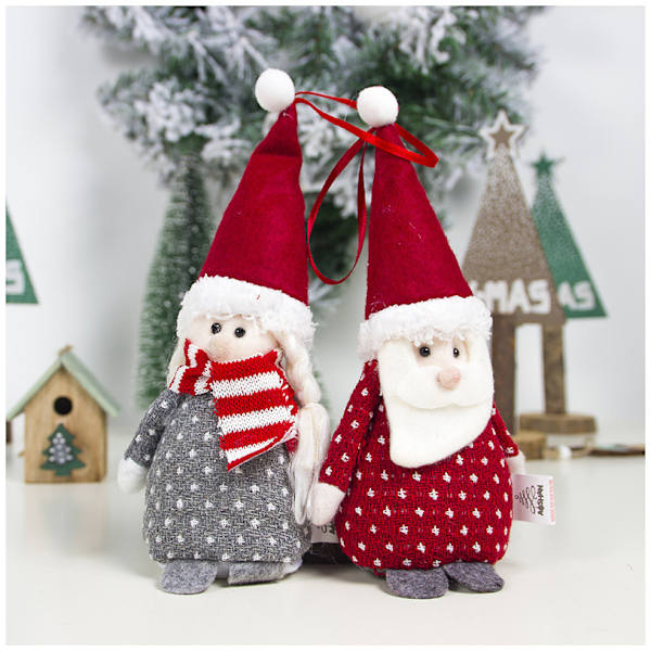 5 nya juldukssanta tomte snögubbe dockor hängen ins C