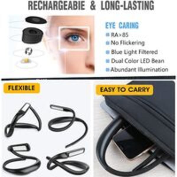 Ladeskrivebordlampe, Lampe for lesing i sengen, 3