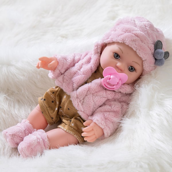 Livsliknande Reborn Babydocka Pojke 12 Tum Viktad Nyfödd Babydocka