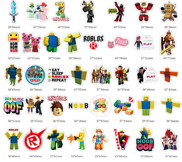 150 Roblox-tarraa - Piirroshahmoja ja graffitia DXGHC