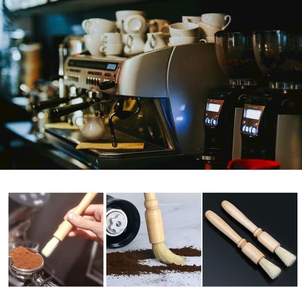 Set med 2 kafferengöringsborstar, kaffebönrengöring Access DXGHC