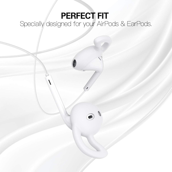 4-pack Fodral/Skin Kompatibelt med AirPods/EarPods, Mjuk Silikon