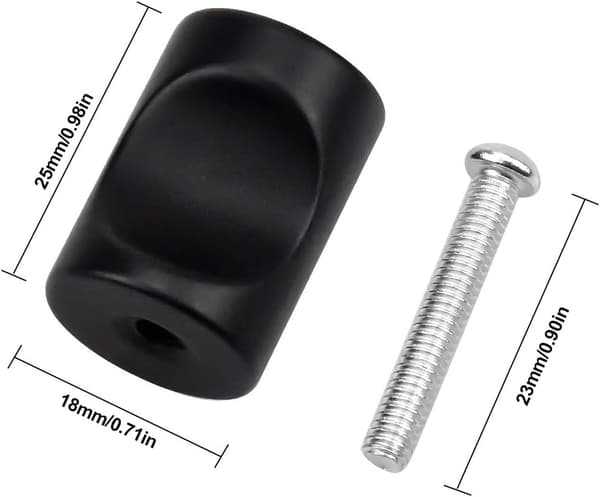 Skuffeknapper, Møbelknapper, Runde Skuffeknapper med Ett Hull