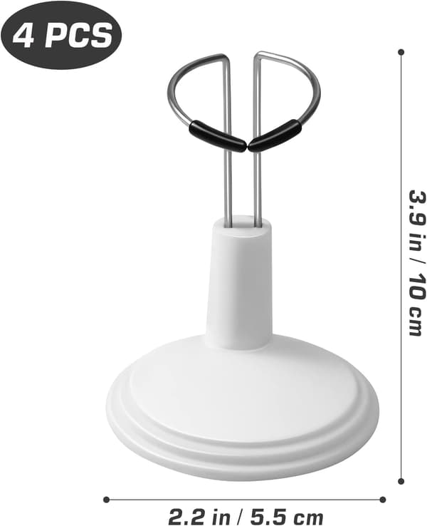 4 stk. Dukkestader Display Holder Plastik Mini Dukke Display Stativ S