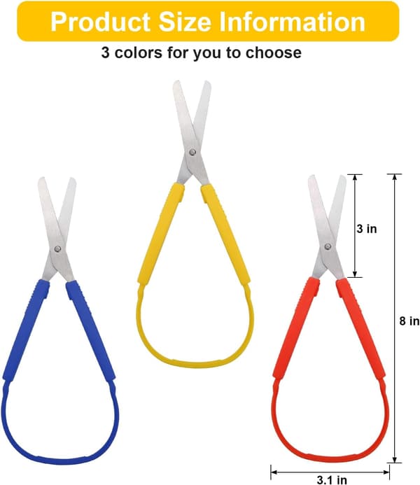 3 stk. Loop Saks, Fjeder Saks Mini Træning Loop Saks L