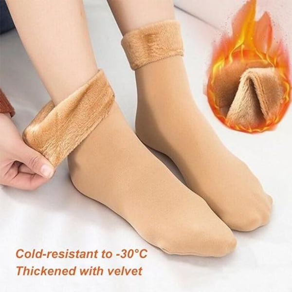 4 Par Damsockor för Kvinnor, Varma Vintersockor för Kvinnor, Damsockor DXGHC