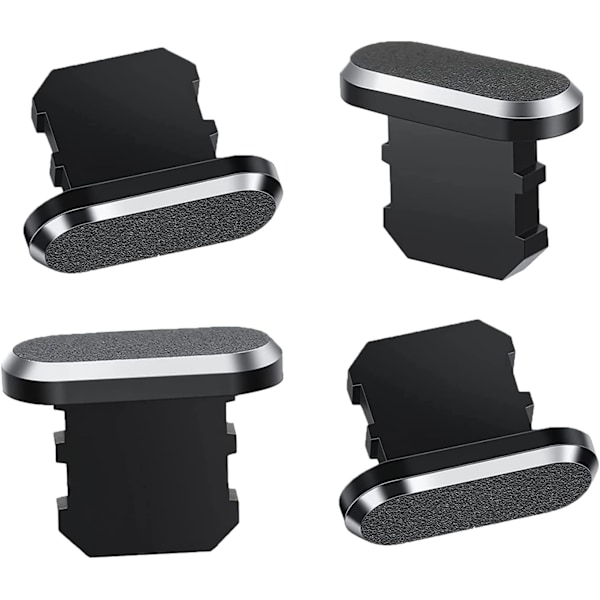 4 stk. Støvpropper, Telefon Støvpropper, Premium Aluminium Støvpropper (DXGHC