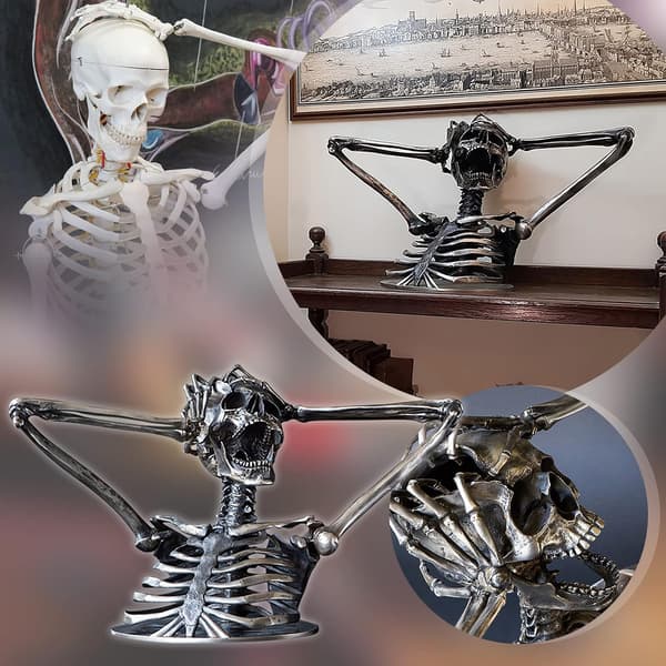 Break The Rules Madness Skeletbuste Skulptur, Bryder Alle Regler