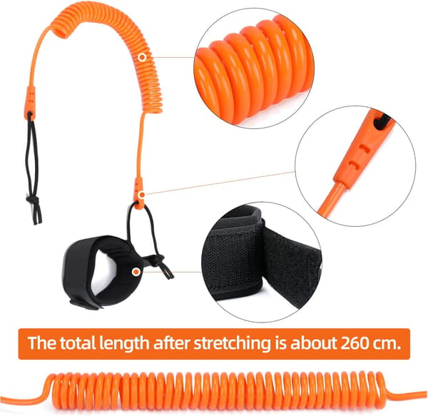 Surf Sikkerhetsline, SUP Surf Leash TPU for Surfboards