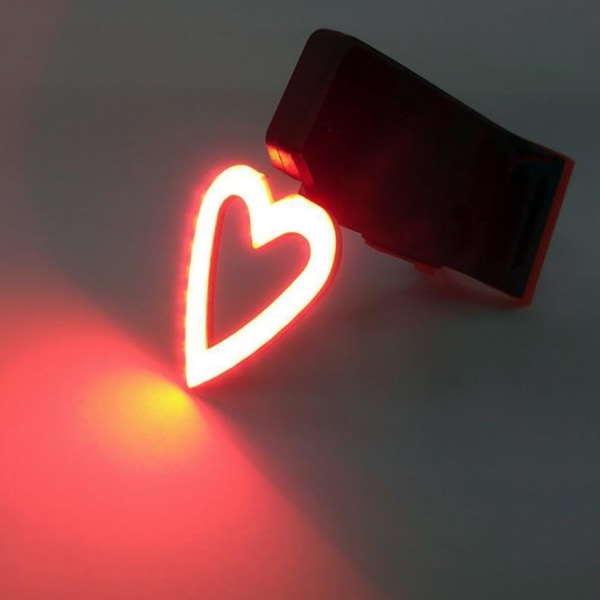 Heart Shaped Bike Tail Light, Waterproof Ultra Bright Bike Tail L