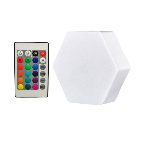 Smart touch färgglad nattlampa laddningsbar RGB fjärrkontroll