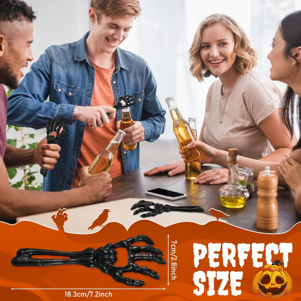 Halloween Skeleton Hand Drink Oplukker 2 Piece Støbejern Han