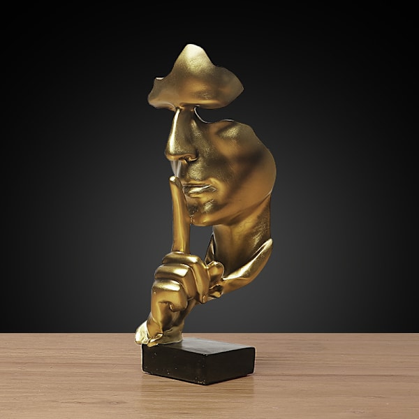 Stillhet er gull Skulptur Moderne Minimalistisk Abstrakt Håndverk, Li