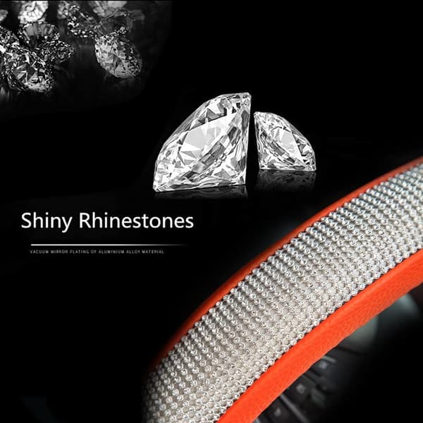 Bling Diamant Rattskinn Deksel med Krystall Rhinestones DXGHC