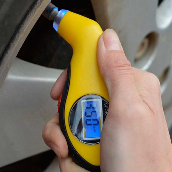 Tester LCD LED Digital Dekktryk Måler for Bil/Motorsykkel Di