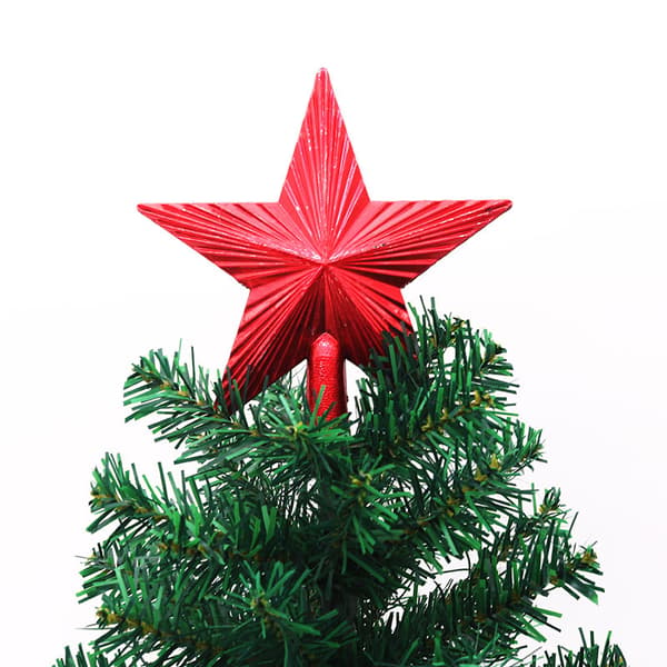 3 stk. 15 cm Julepentagram Juletræspynt Guld
