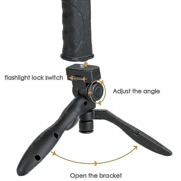 LED Håndholdt Spotlight USB Oppladbar Camping Jakt Lommelykt
