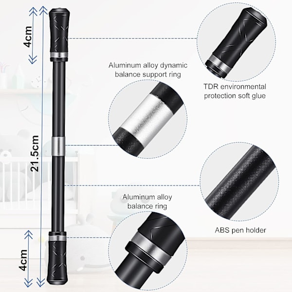 4 Stylpennor Snurrande Pennor Student Dynamisk Snurrande Fingerpen S