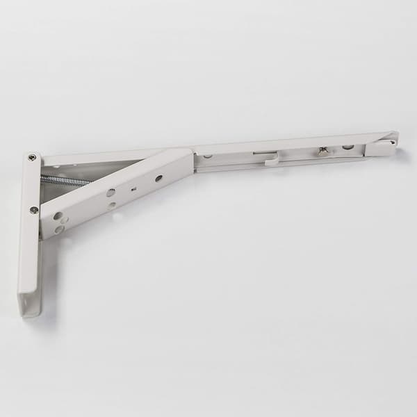 2-pack Vitrinskåpsstöd i vit metall, triangelform, DXGHC