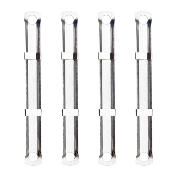 100 Set Metalliska Stiftfästen 8cm 2 Hål Anti-korrosion Pap