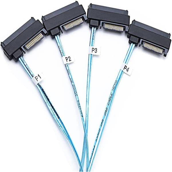 2x Mini Sff-8643 Till 4x29pin Sff-8482 Hårddisk Server Kabel 3 DXGHC