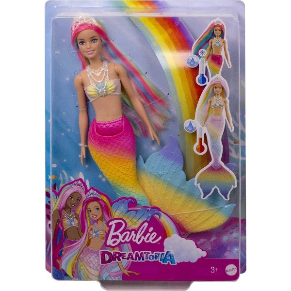 Barbie Regnbågsmagisk Sjöjungfru - Dock med Färgförändrande Detaljer