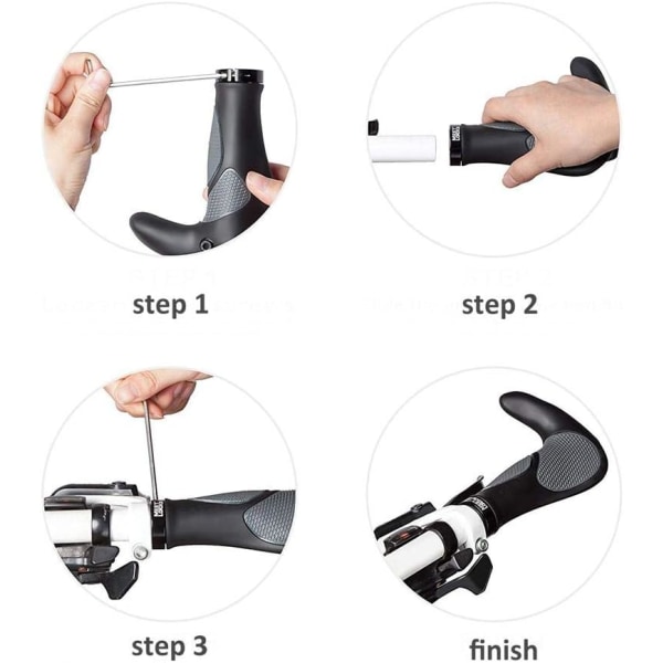 MTB Grips Ergonomiske Sykkelgrep Styregrep