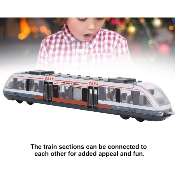 Legetøjs Tog Simulering Metro Model Legering Glide Støbt Metal Køretøj